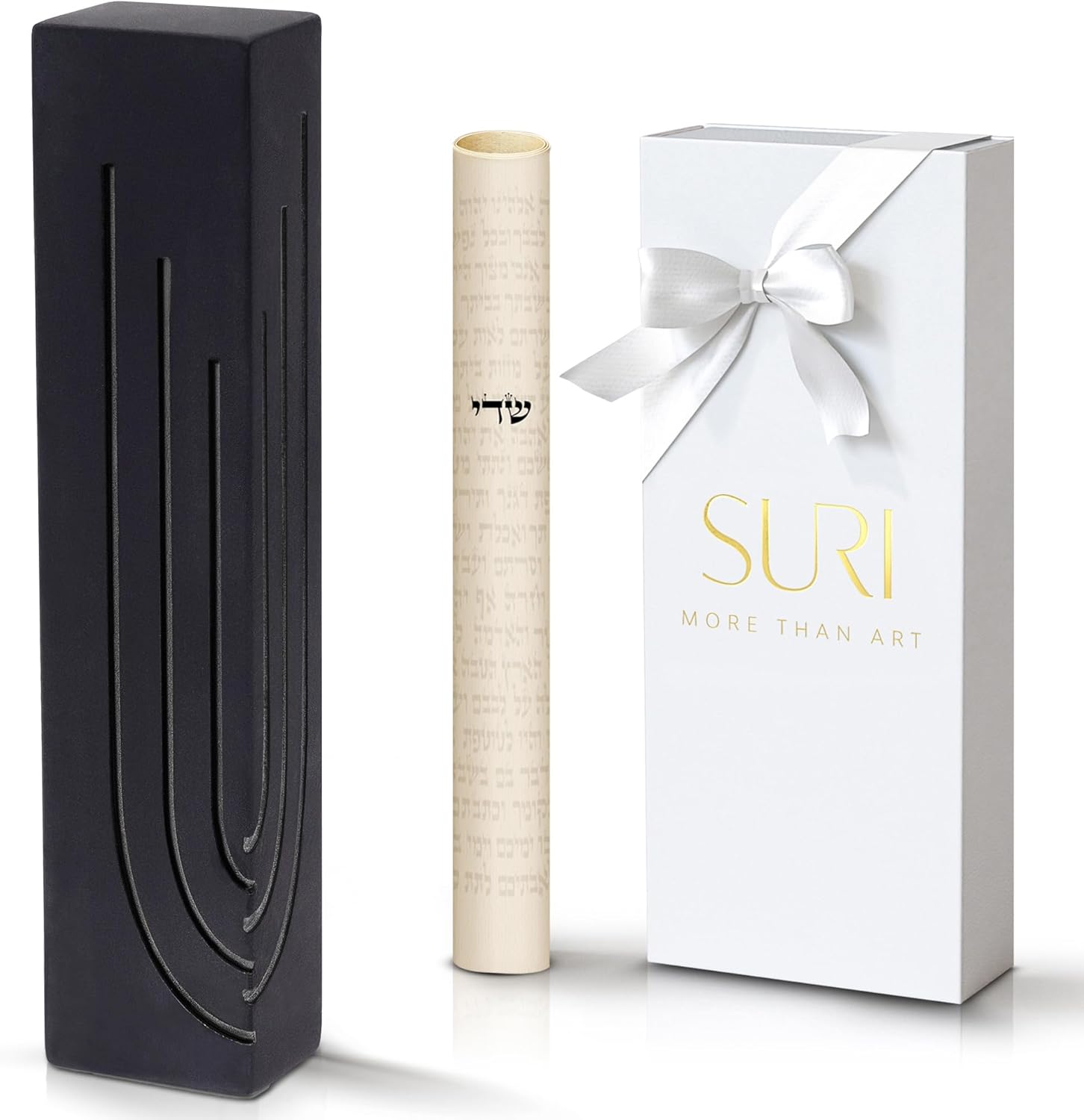 SURI Modern Mezuzah with Scroll and Gift Box