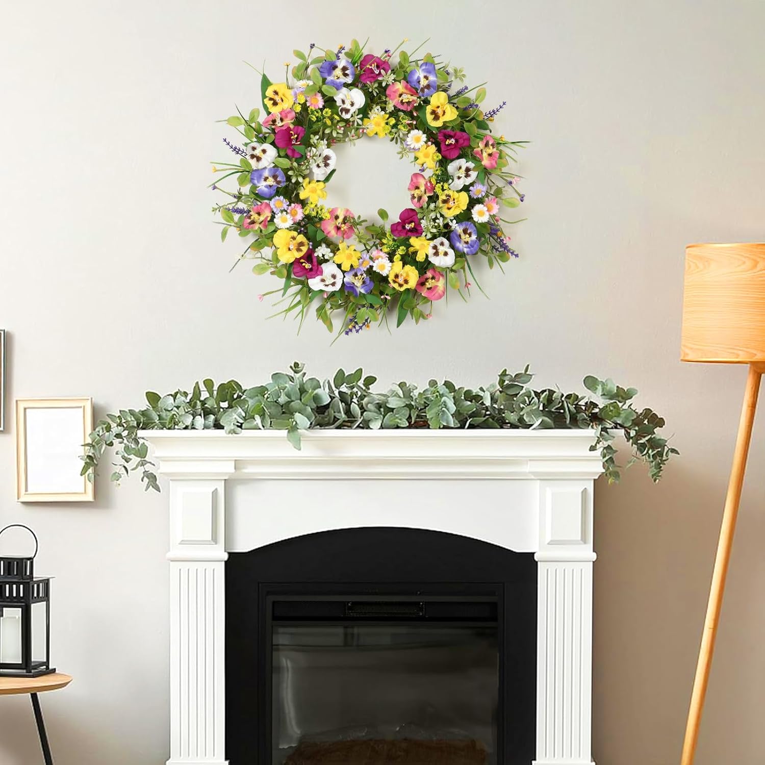 Handmade 20 Inch Spring Summer Wreath for Front Door
