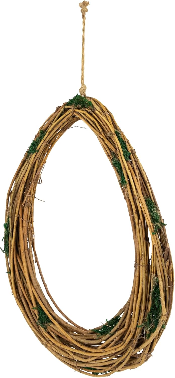 Grapevine Twig Artificial Wreath with Moss 1525 Inch
