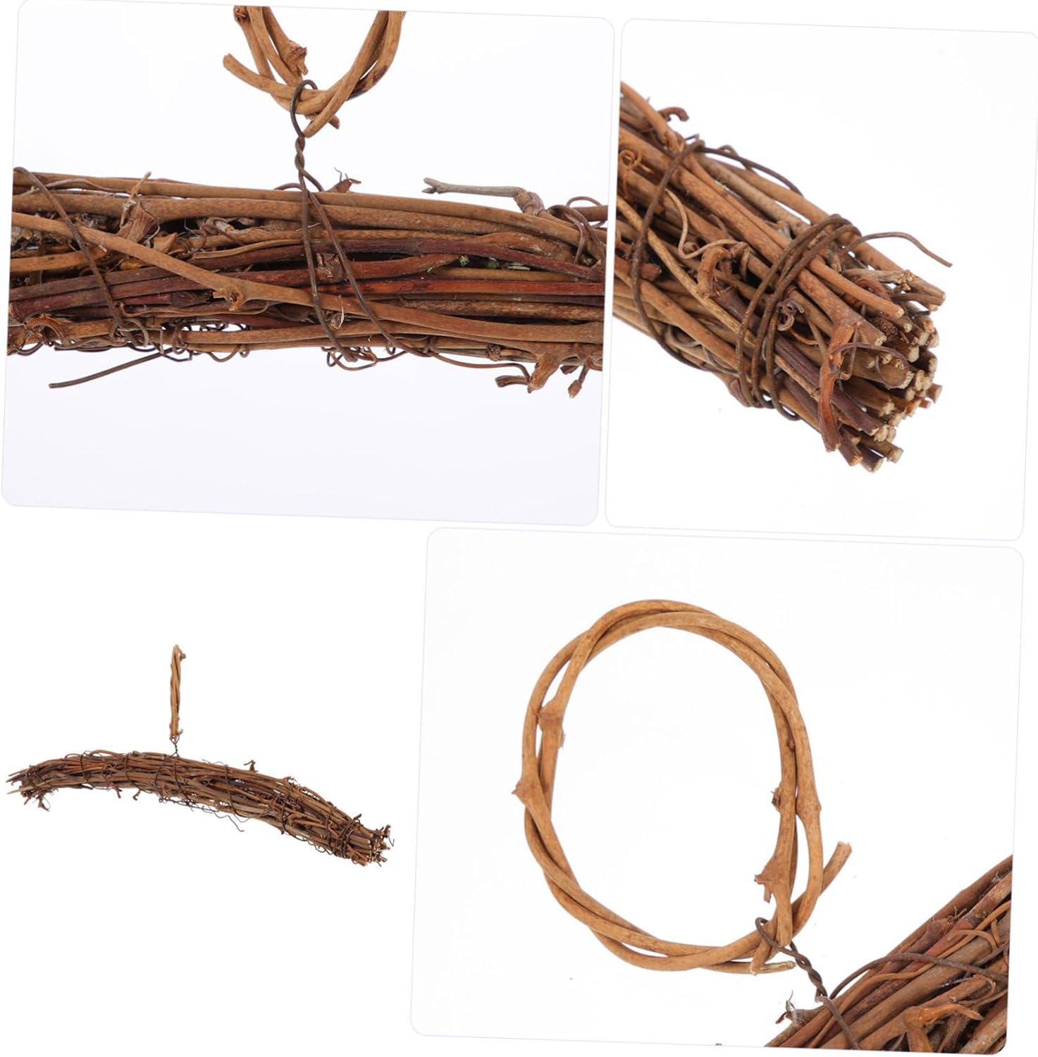 DIY Rattan Wreath Hanger for Home and Holiday Decor