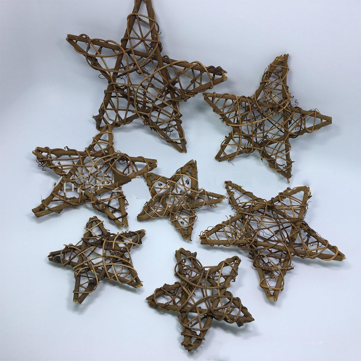 Natural Grapevine Star Shape Wreath DIY Christmas Decoration 12 Inches