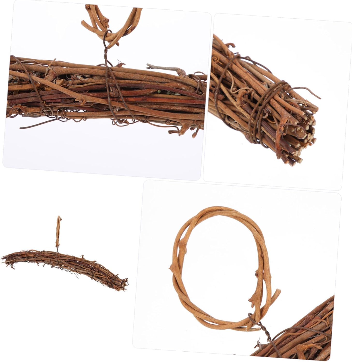 Rattan Wreath Hanger for Front Door Decor
