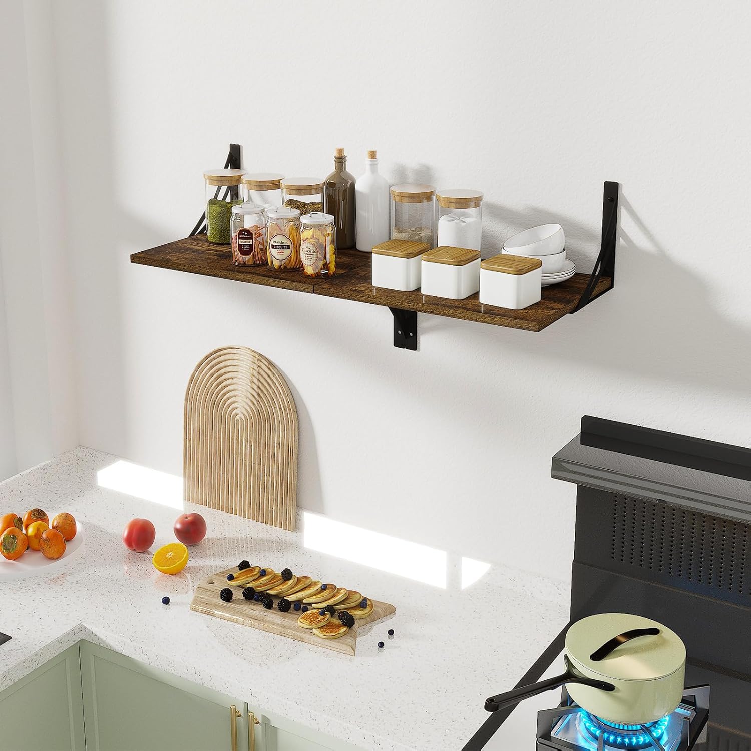 Deep Floating Shelves for Wall 12 Inch Deep Storage Shelves