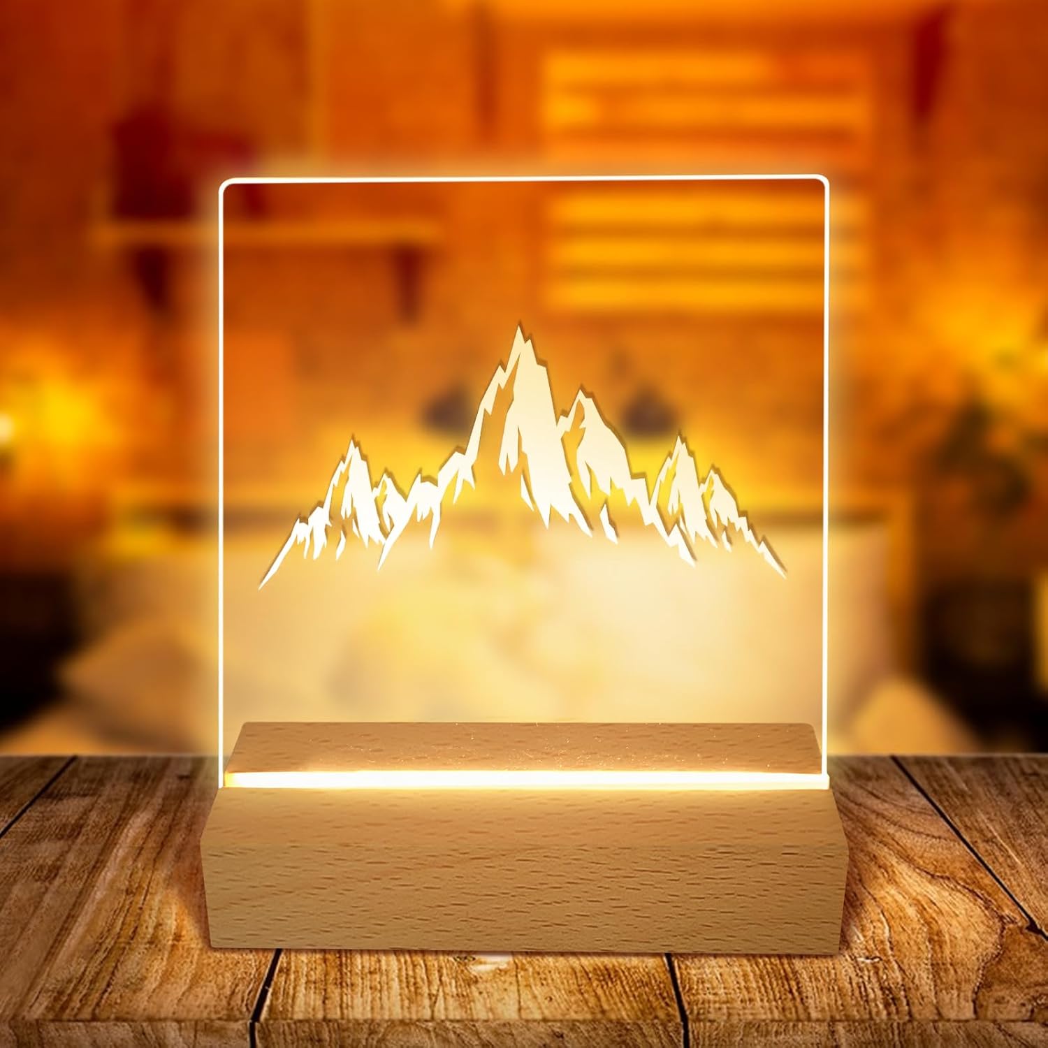 4Pcs Rectangle LED Light Display Pedestals with ONOFF Switch