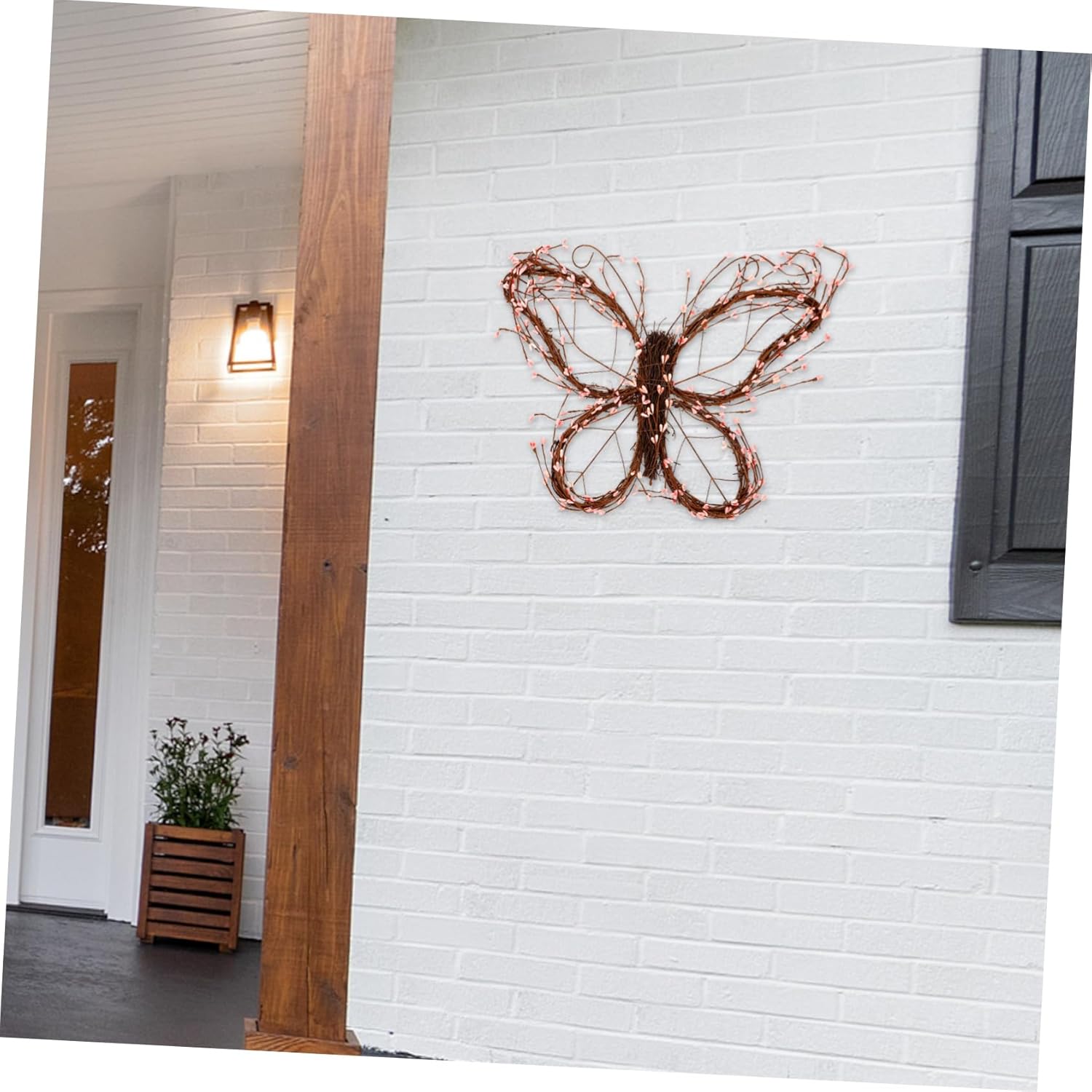 Butterfly Rattan Wreath for Home Decor