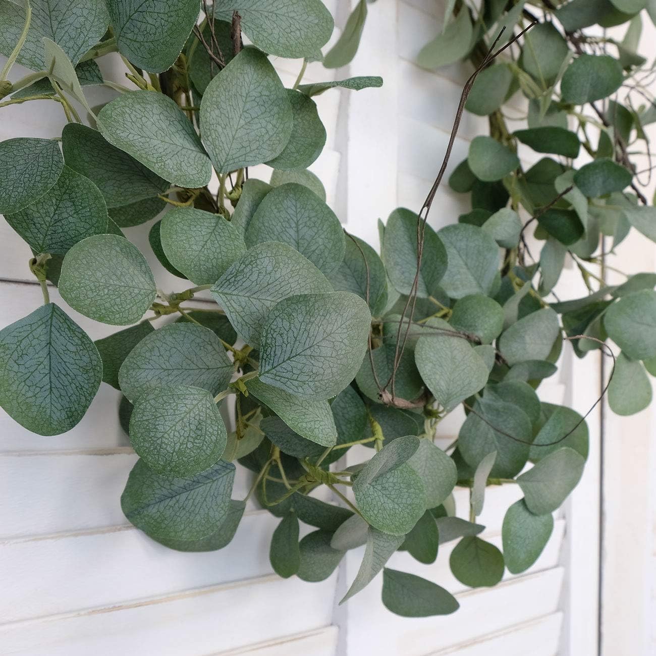 Idyllic Eucalyptus Leaves Wreath 22 Inches Front Door Decor