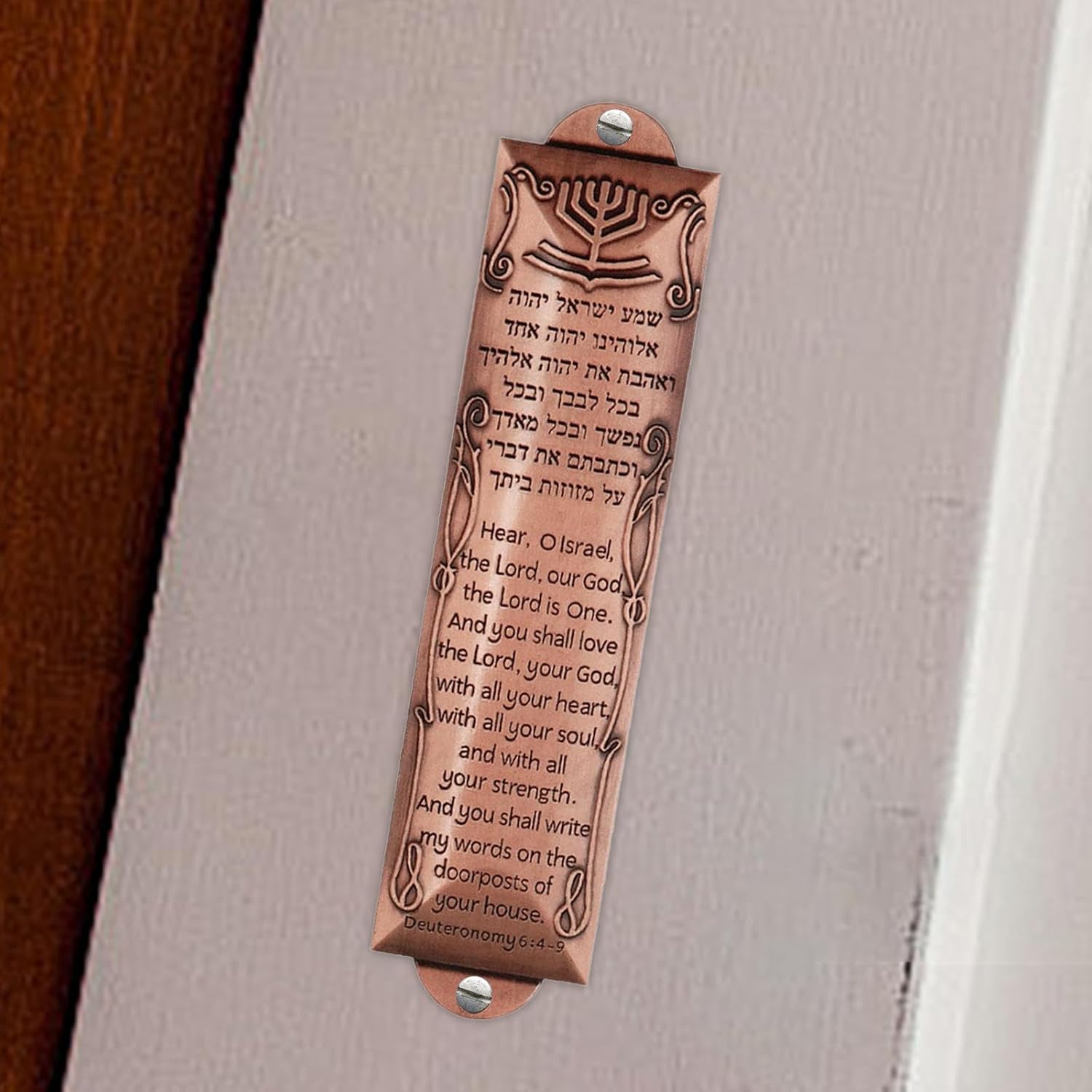 2X Contemporary Mezuzah Door Cover - Stylish Judaica Home Accent 2