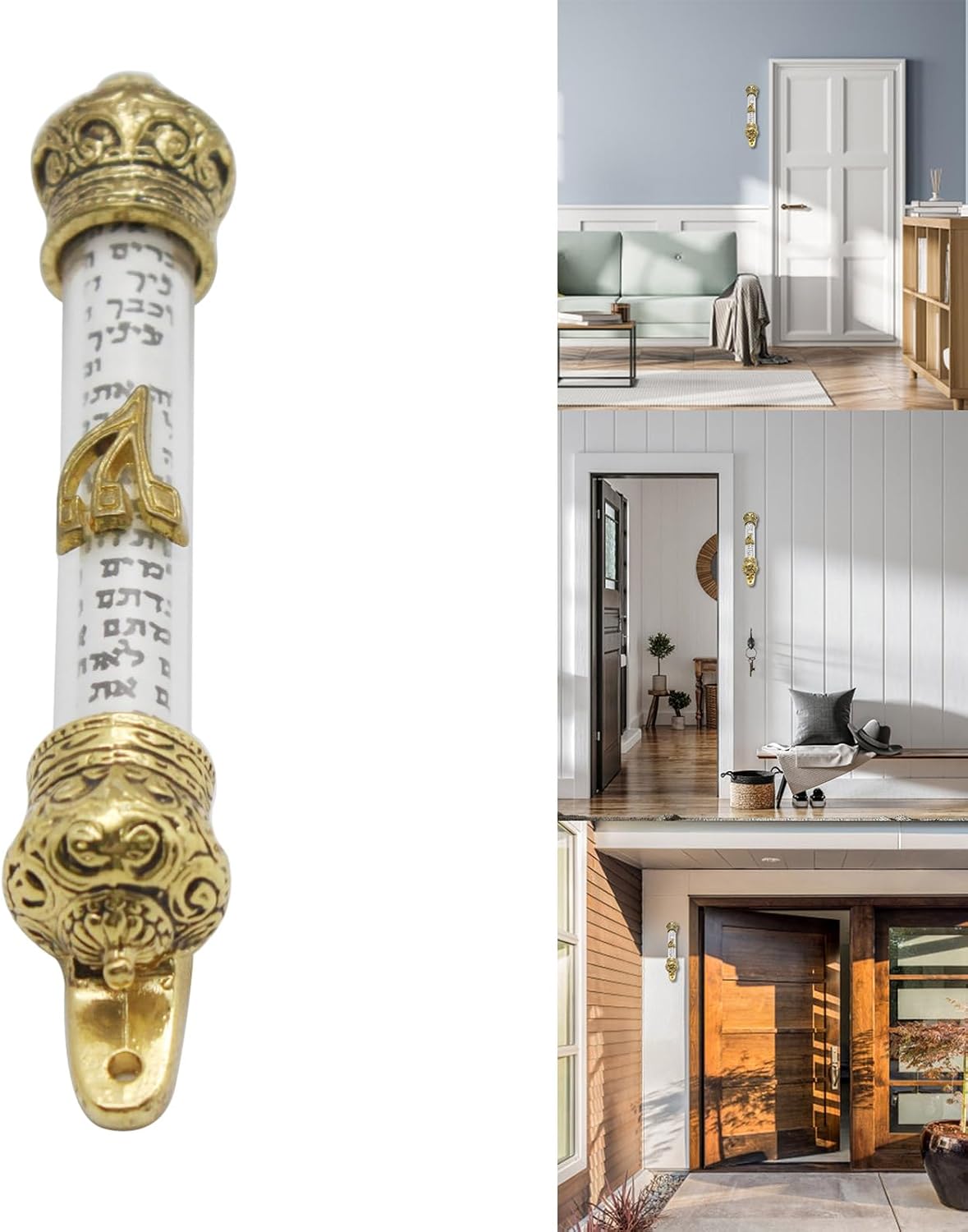 1PC Religious Holy Scroll Retro Door Mezuzah Decor Hanger