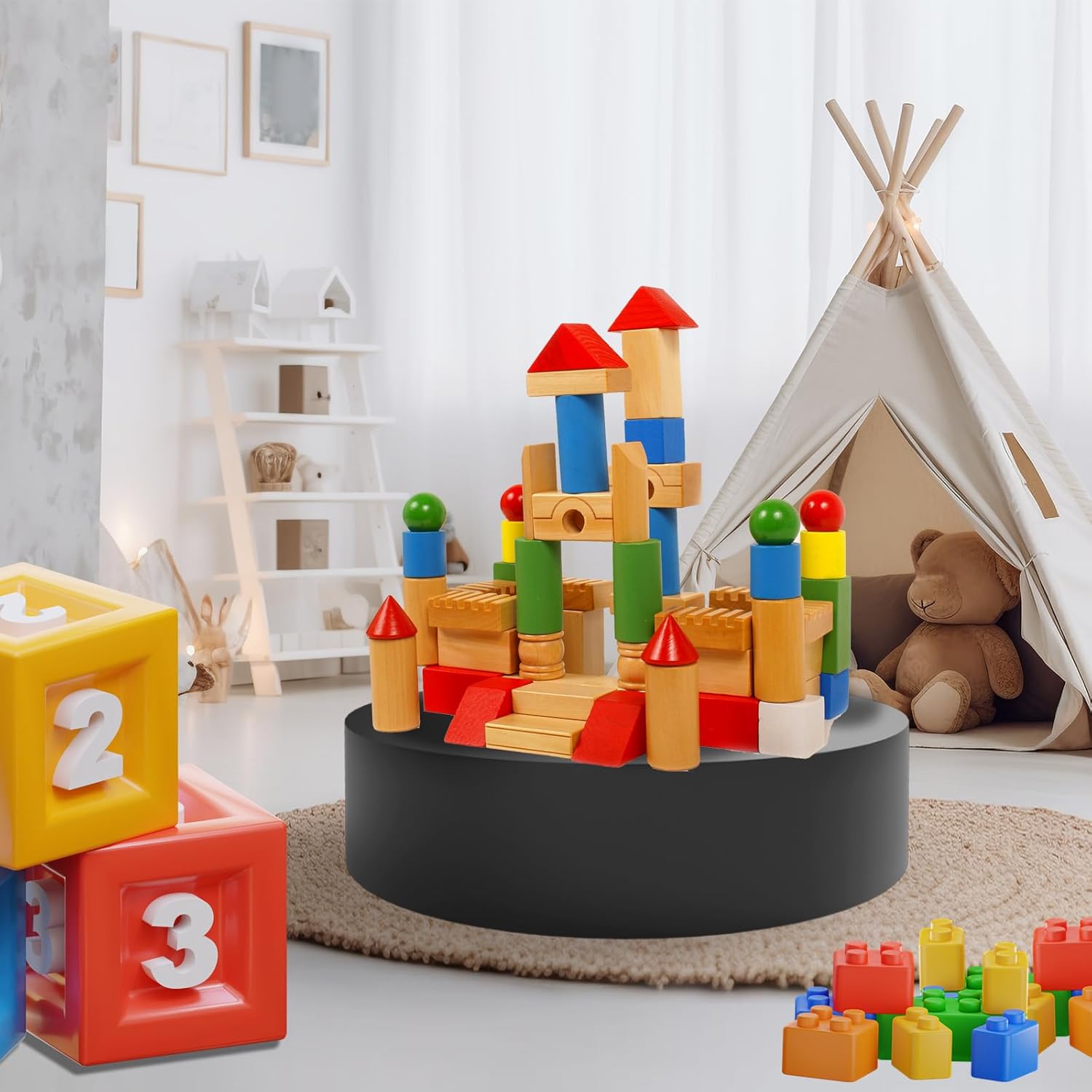 Jueraori 236x59in Round Display Pedestal Stand