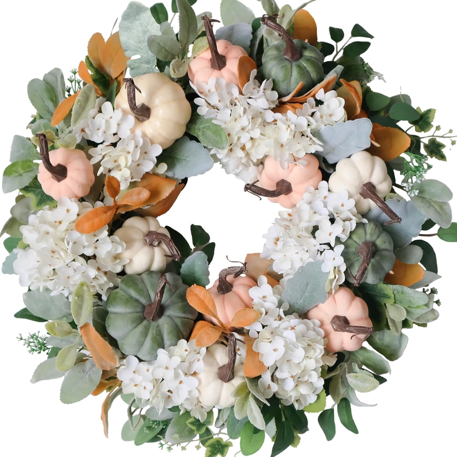 Idyllic 22 Inch Rustic Farmhouse Fall Wreath