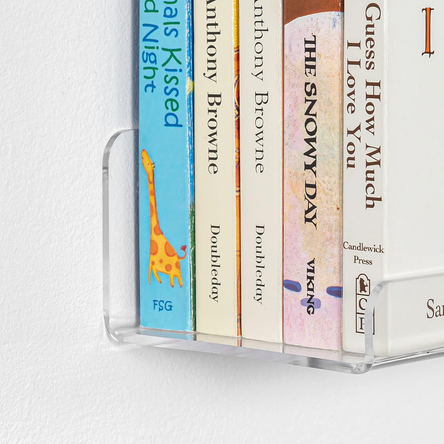 OAPRIRE 2 Pack Clear Acrylic Floating Shelves 10 Inch Set