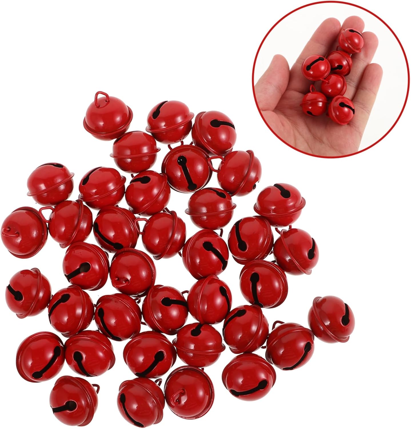 ABOOFAN 100pcs Christmas Small Bells DIY Jewelry Decorations