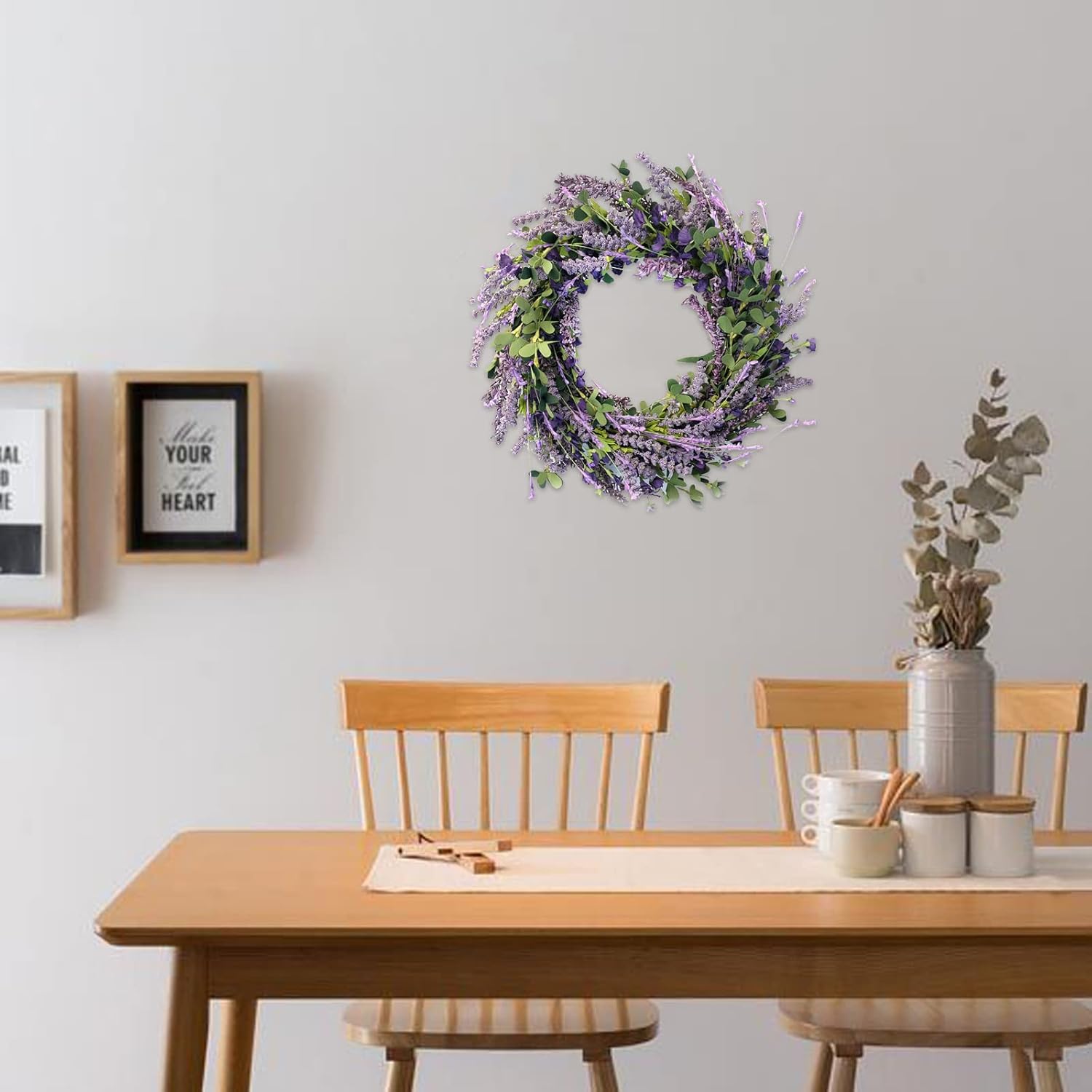 Bibelot 20 Inch Lavender Wreath Front Door Decor