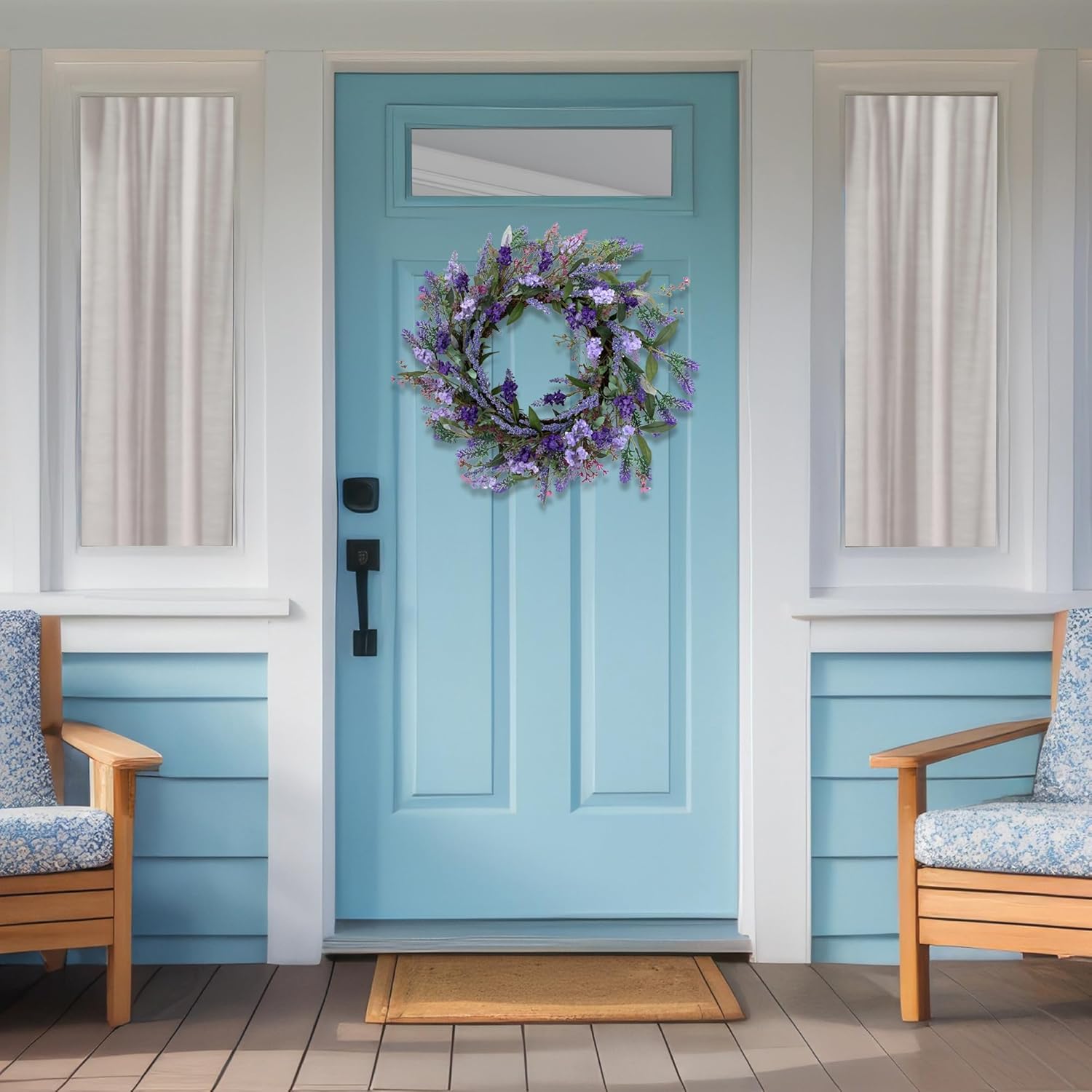 Northlight Lavender Artificial Spring Wreath - 18 Inch