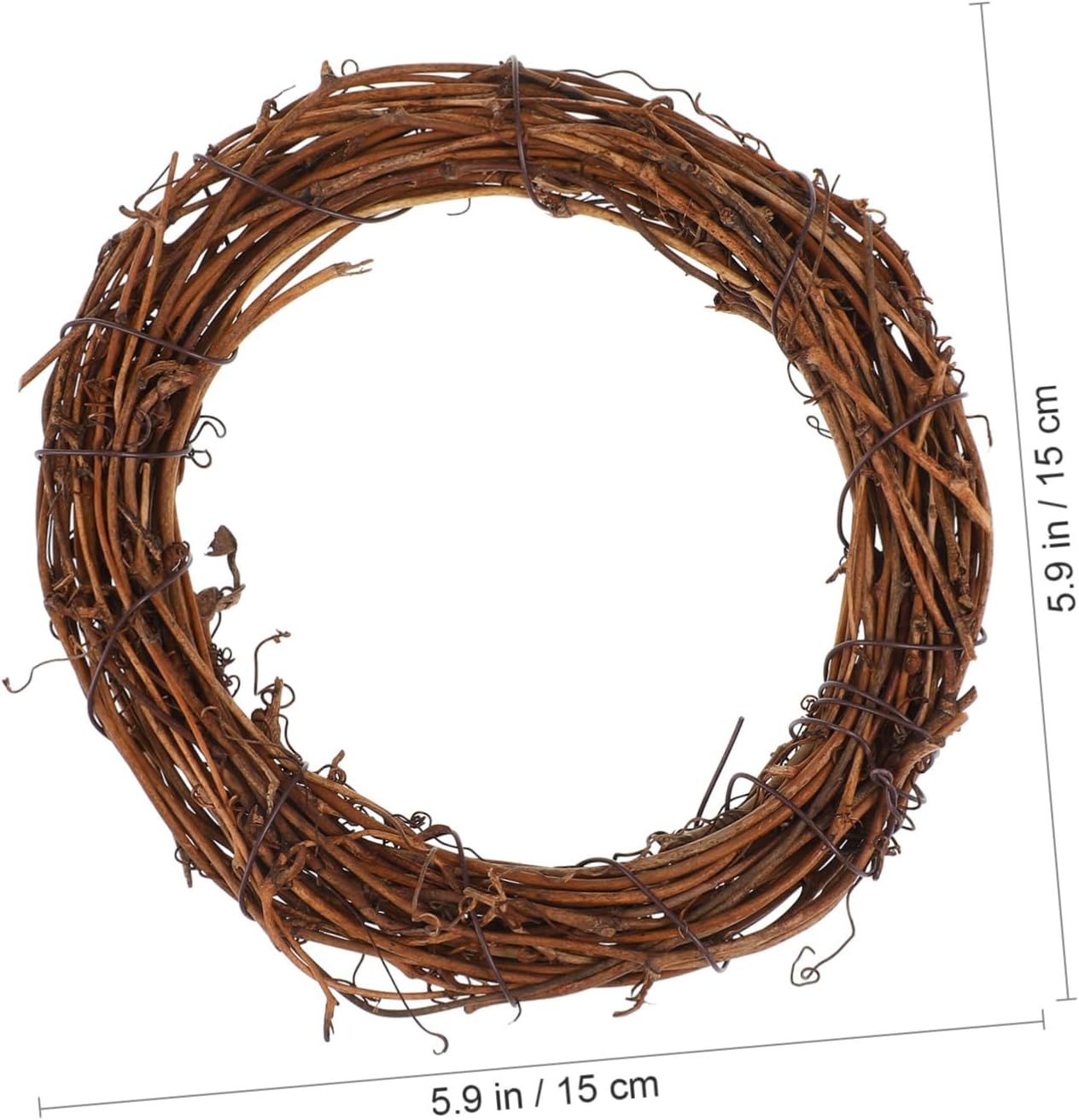 Garneck Rattan Wreath Dried Vine Garland 10pcs