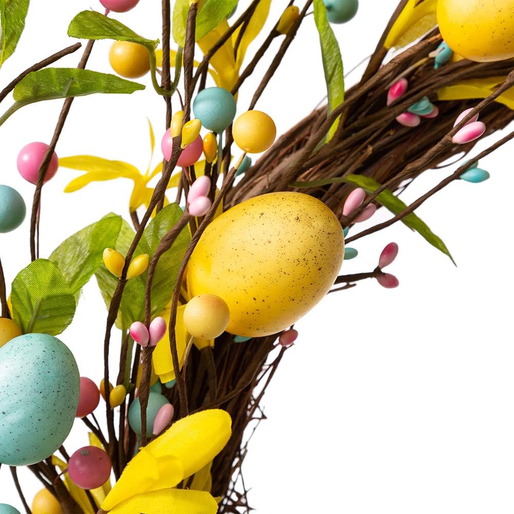 Glitzhome 22 Inch Easter Wreath Decor