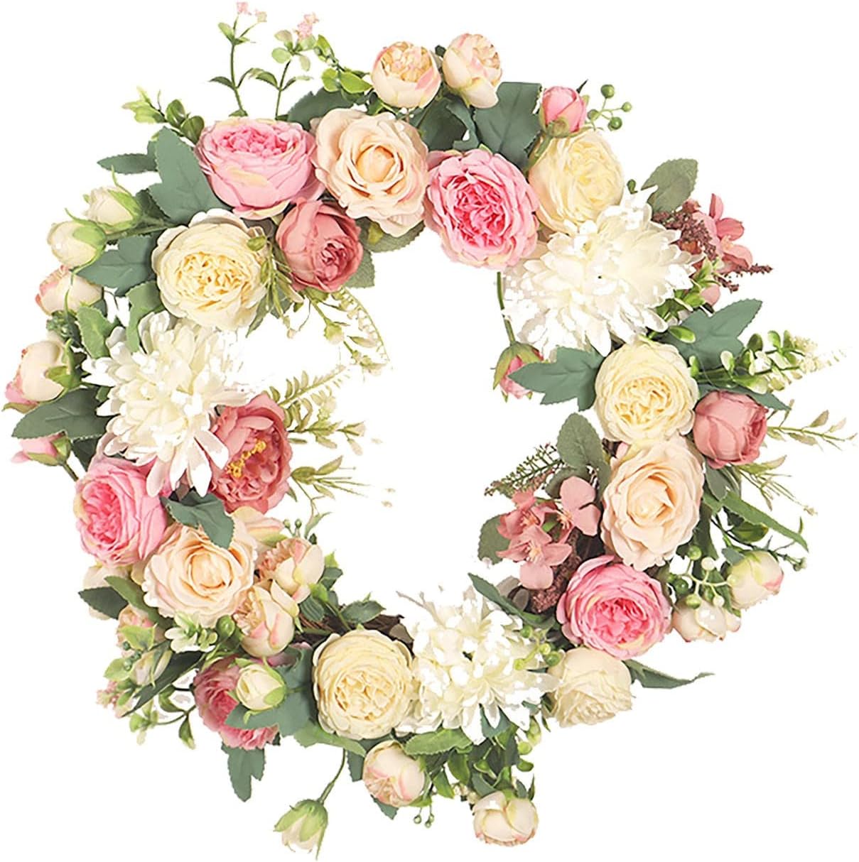 Coerni 30 Inch Yellow Wreath for Front Door