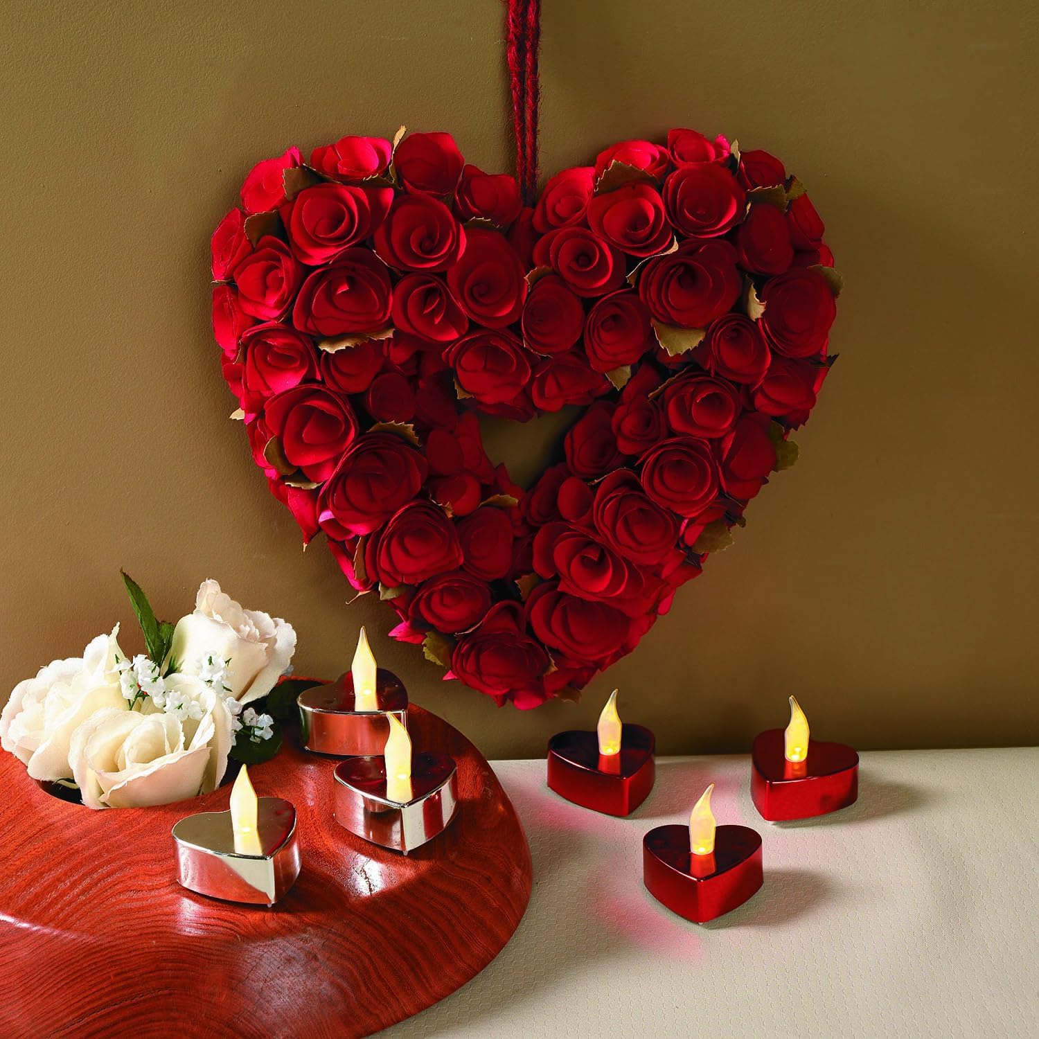 Fun Express Valentine Wreath 10 Inch Heart Decor