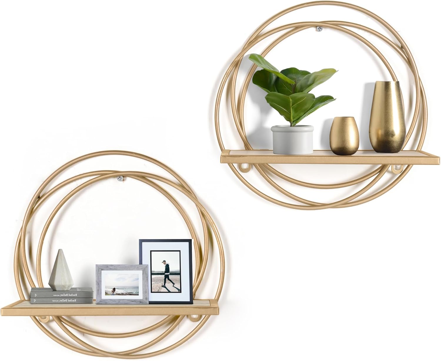 Oakrain Small Floating Shelves Set of 2 Wall Mount