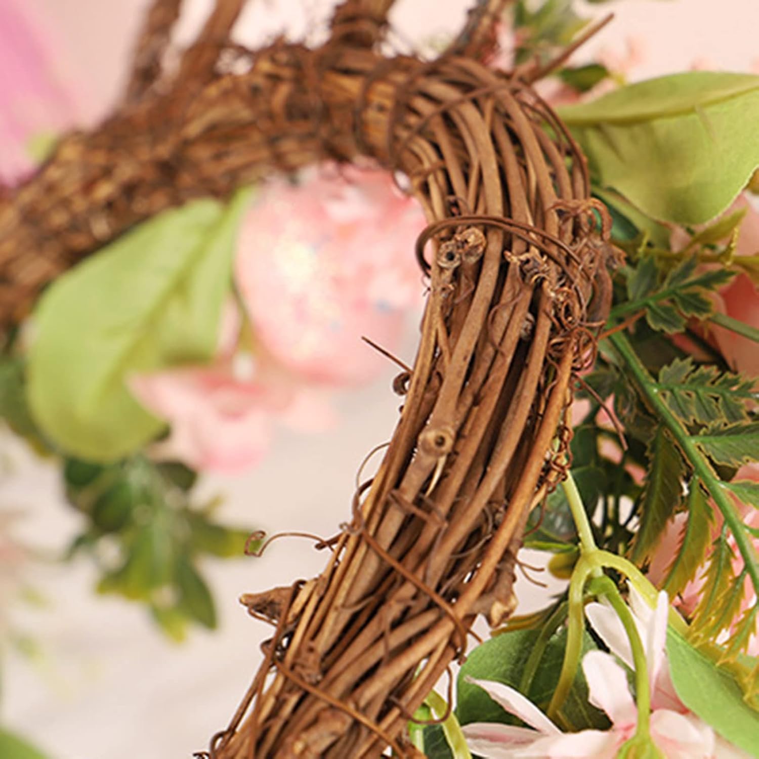 Cakina Easter Front Door Rustic Spring Decor Wreath Sign