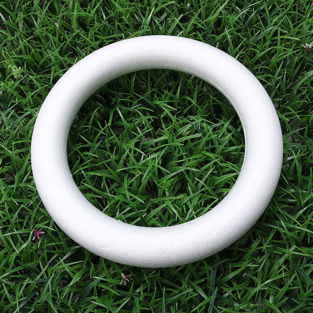 Amosfun Foam Wreath Forms 21cm for DIY Crafts
