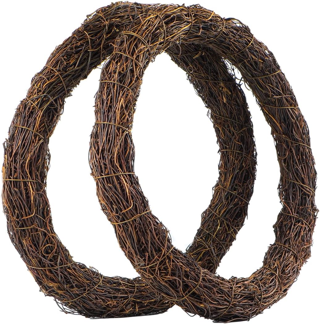 Natural Grapevine Wreath Base 12 Inch DIY Decor Wreath