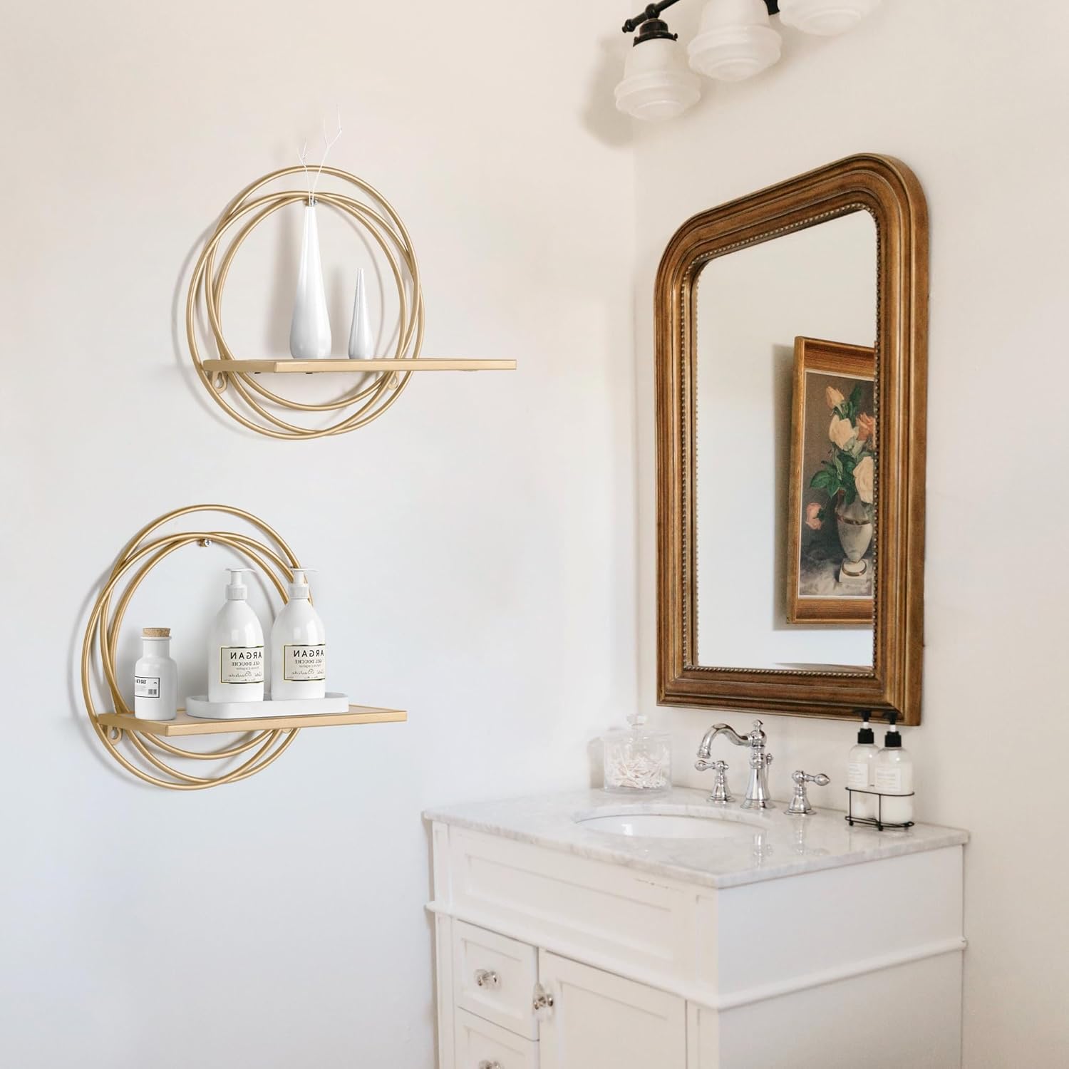 Oakrain Small Floating Shelves Set of 2 Wall Mount