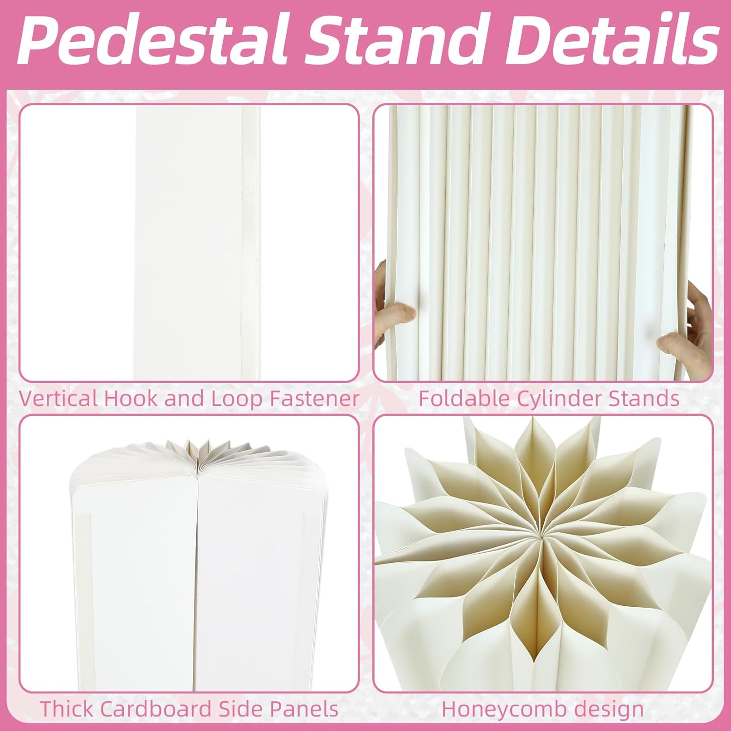 Cylinder Stands for Party Paper Pillars Cake Display Pedestal