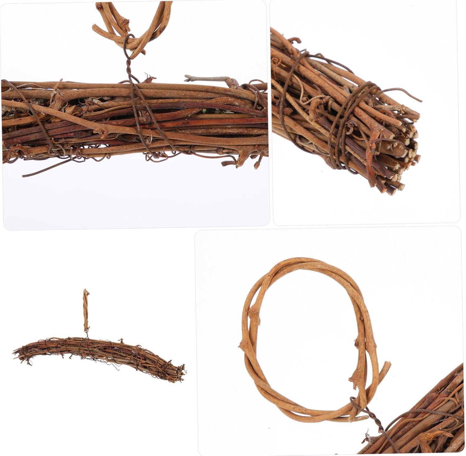 Happyyami DIY Rattan Wreath Frame for Home Decor