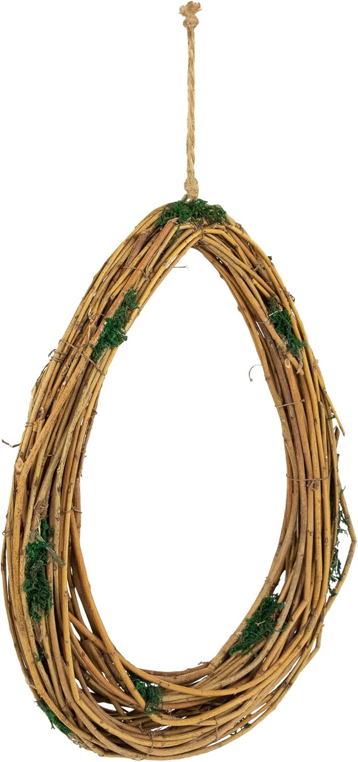 Grapevine Twig Artificial Wreath with Moss 1525 Inch