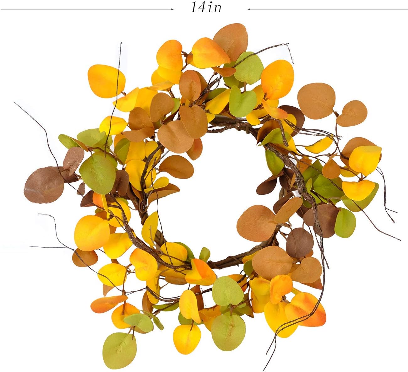 Bibelot 20 Inches Autumn Wreath Thanksgiving Decor