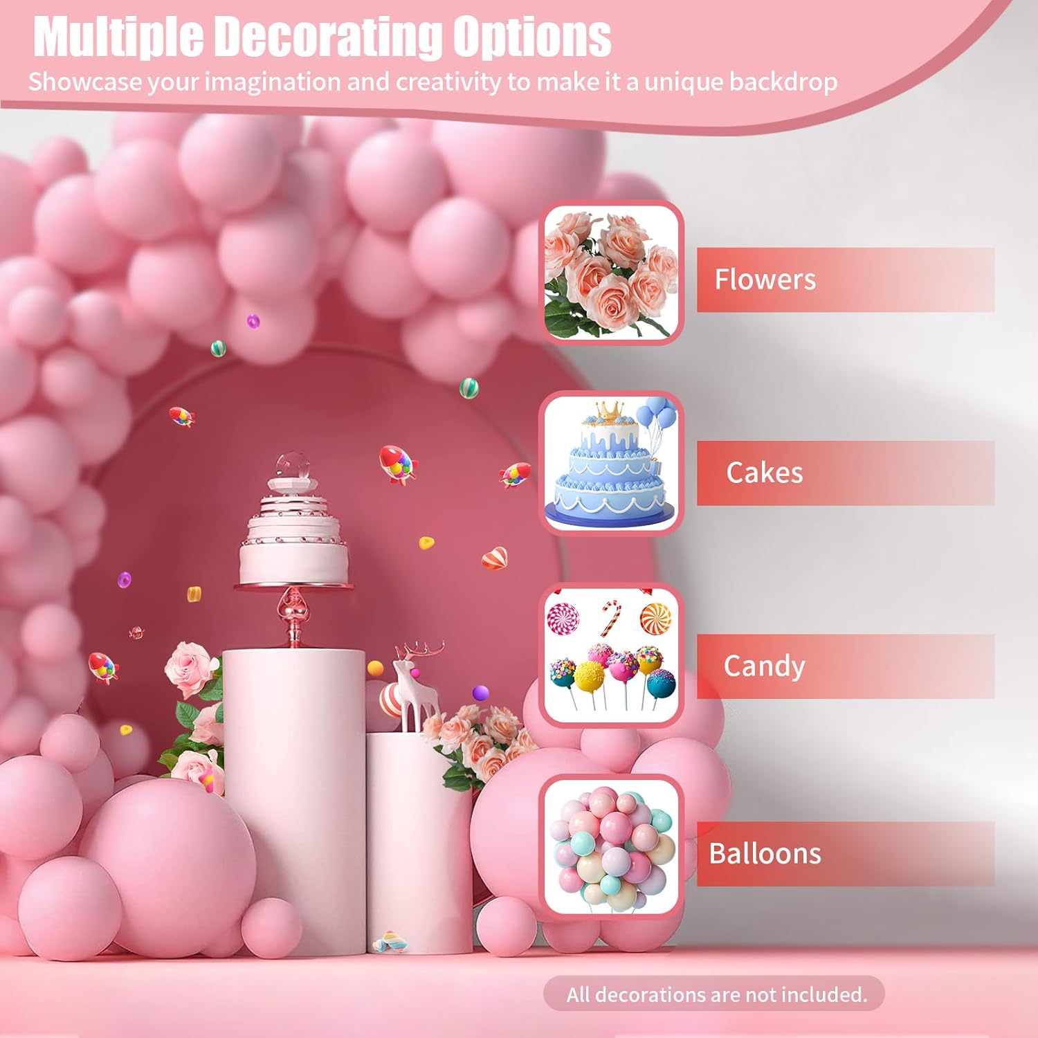 3PCS White Cylinder Pedestal Display Stand for Decorations