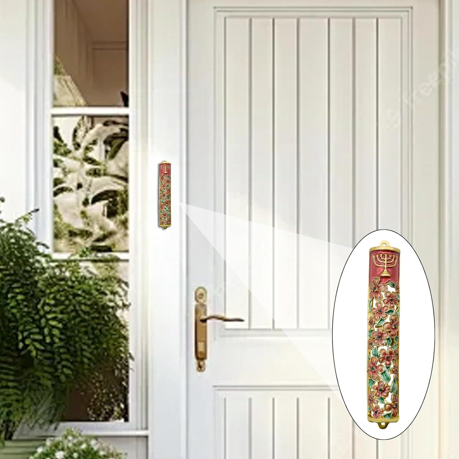 MrMrKura Mezuzah Scroll Door Ornament