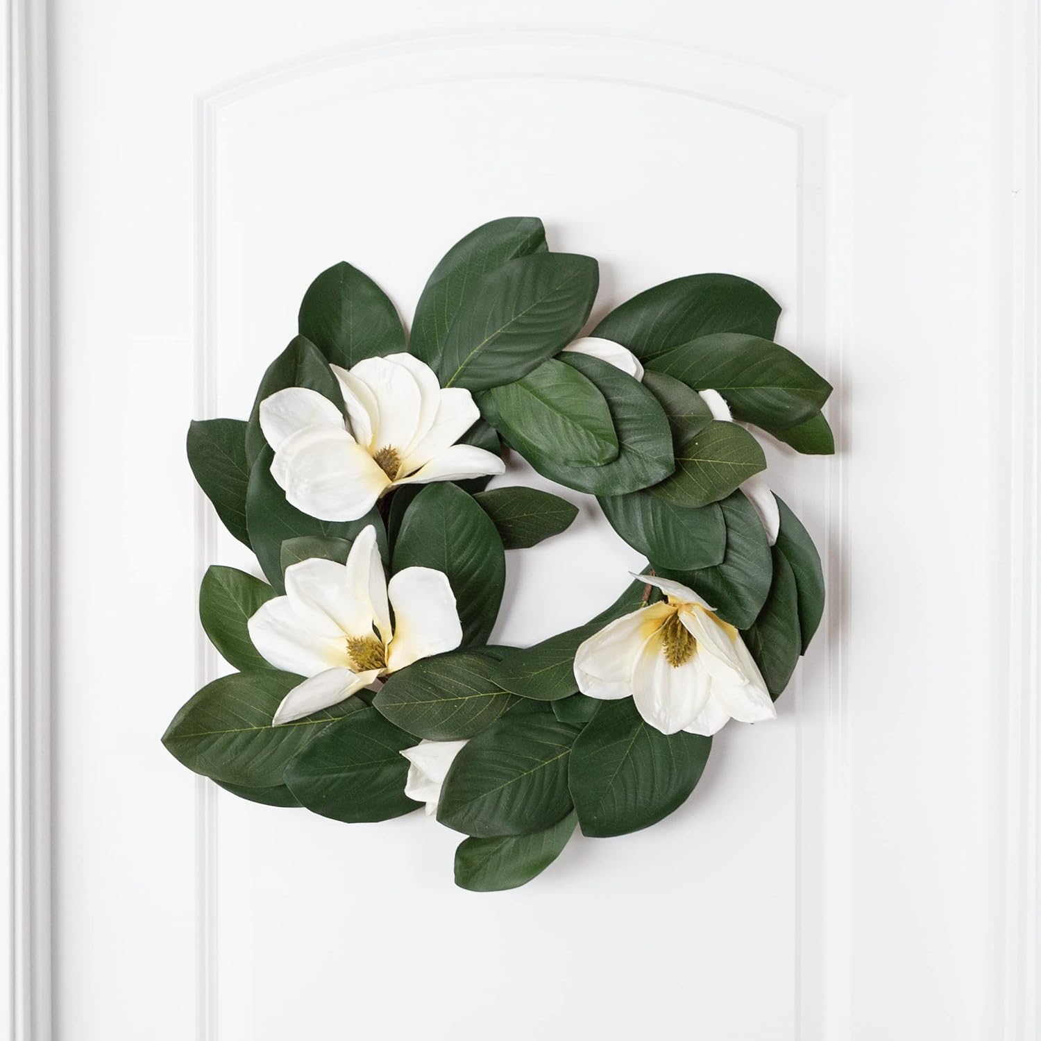 Magnolia Wreath 24 Inch Artificial Spring Door Wreath
