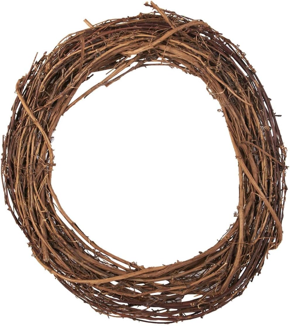 30 Inch Natural Grapevine Wreath 12 Pack