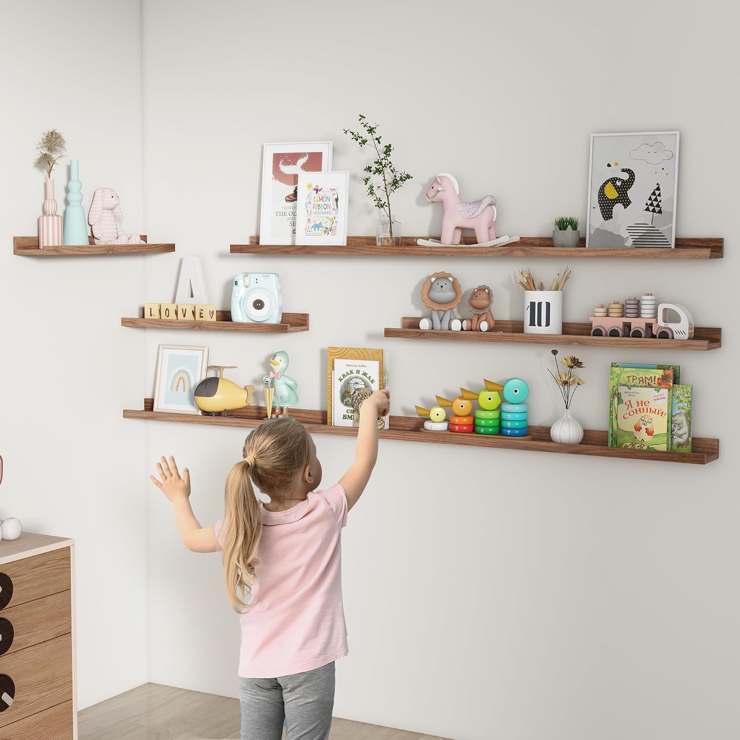 FLYJOE Floating Shelves Set of 2 36 Inches
