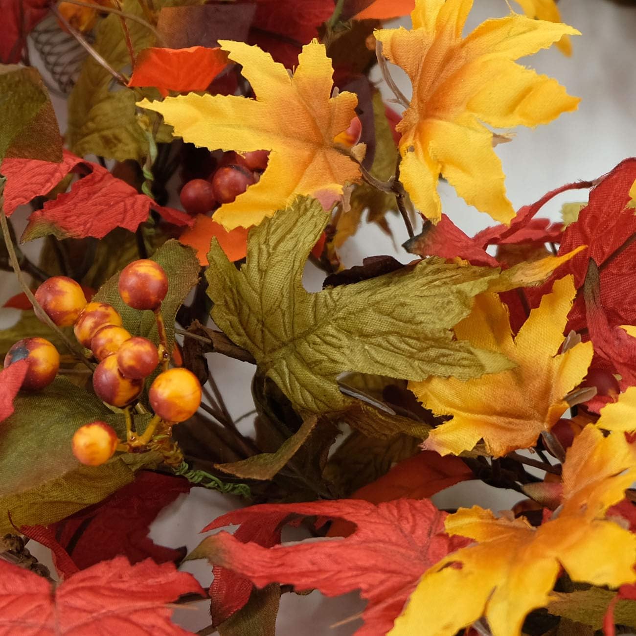 Idyllic 20 Inch Fall Wreath for Front Door