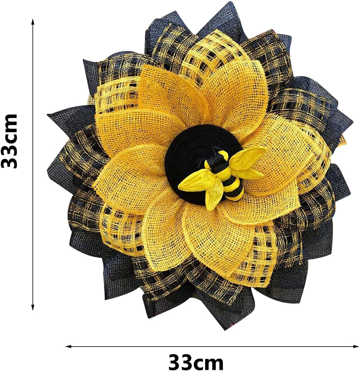 Cakina Bee Sunflower Wreath Easter Decorations Boxwood Dog Wreath