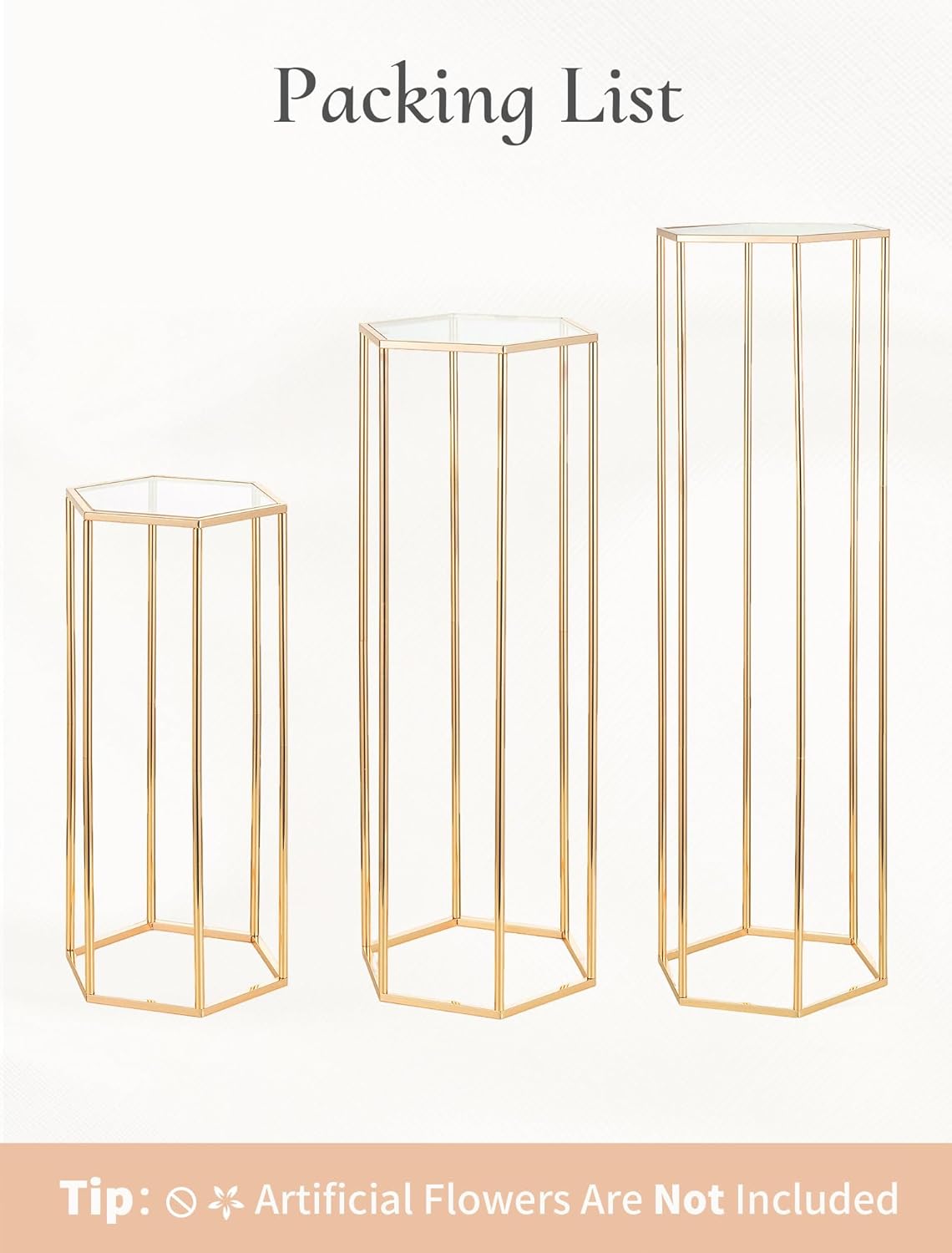 Cylinder Pedestal Stands for Party 3PCS Cake Table Stand