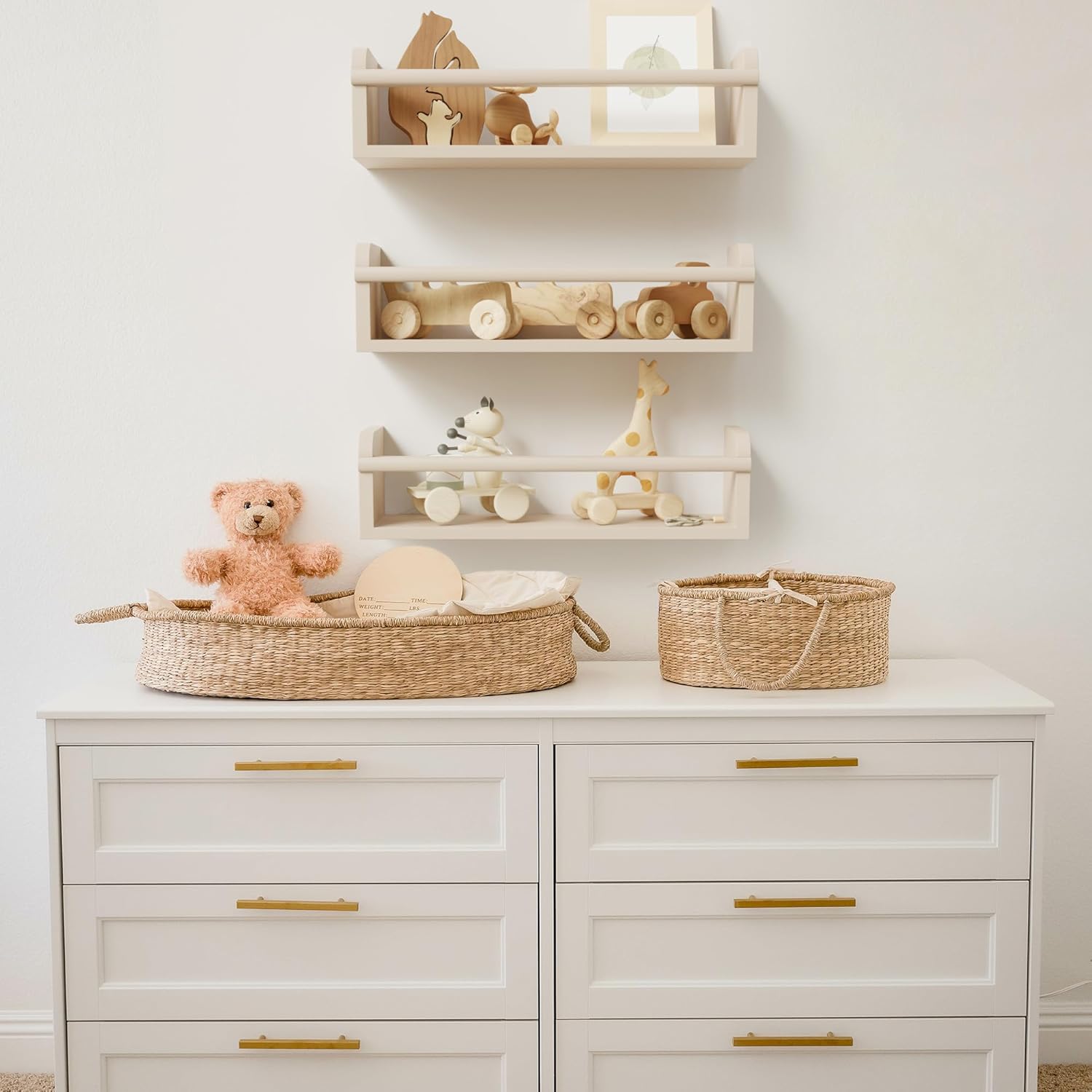 ZICOTO Decorative Nursery Bookshelves Set of 3