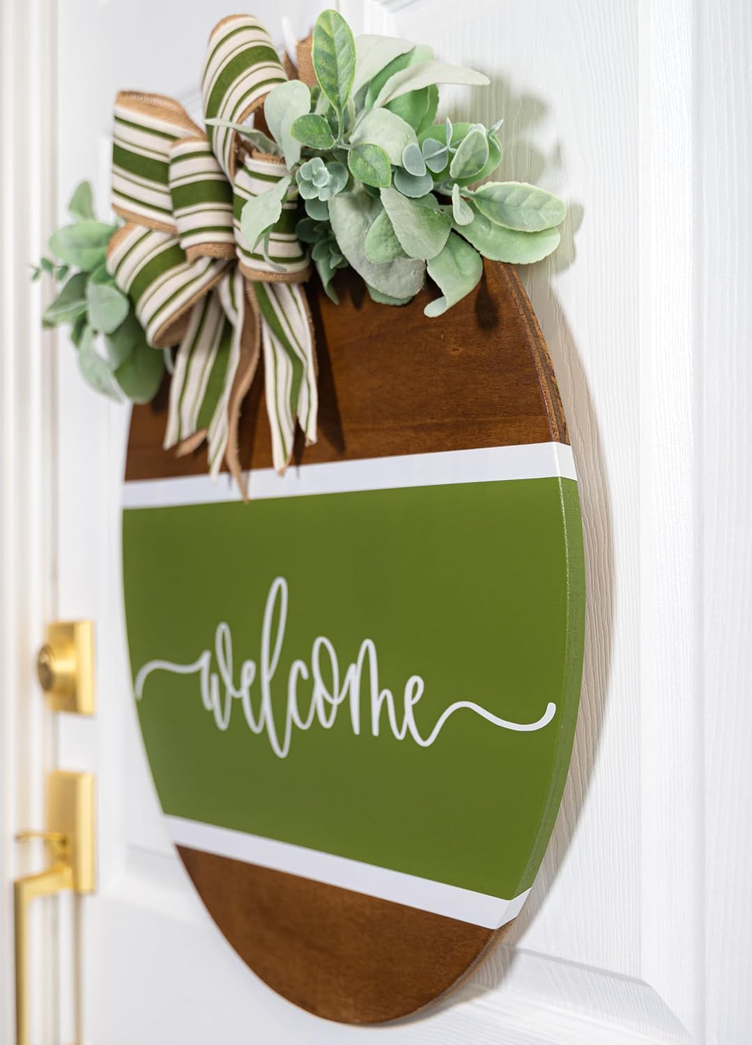 Welcome Door Hanger Front Door Decor Wreath