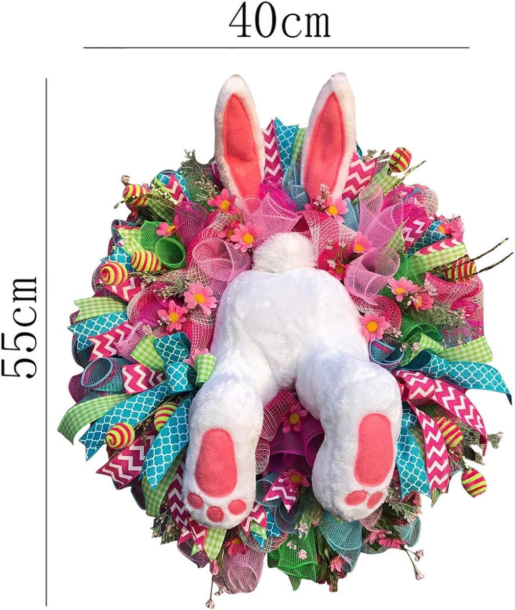 Cute Easter Bunny Wreath for Front Door and Window