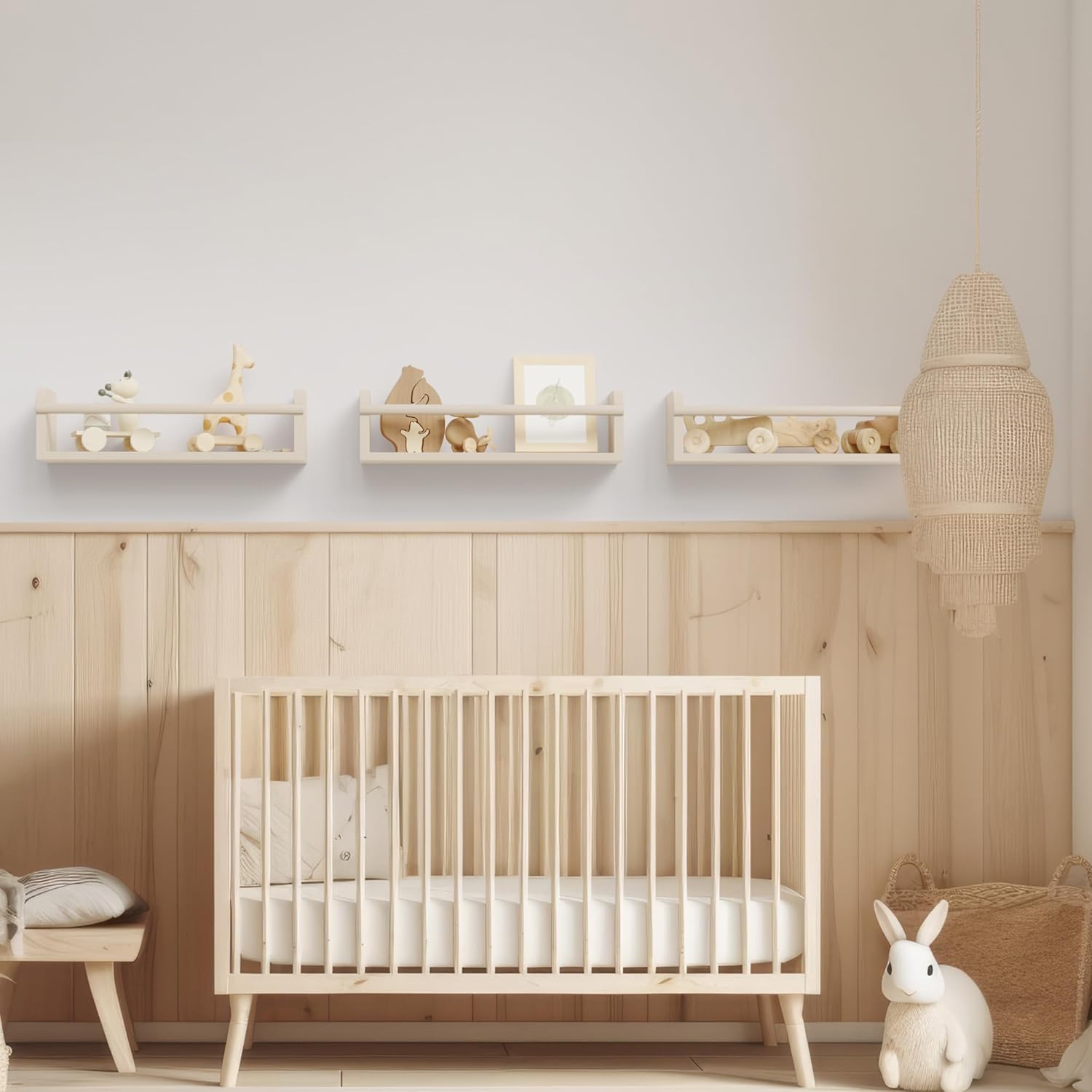 ZICOTO Decorative Nursery Bookshelves Set of 3