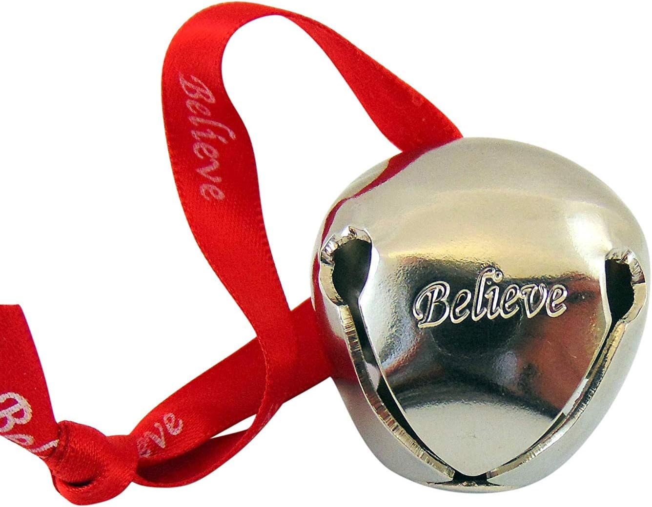 Westmon Works Believe Bell Ornament Grey Christmas Tree