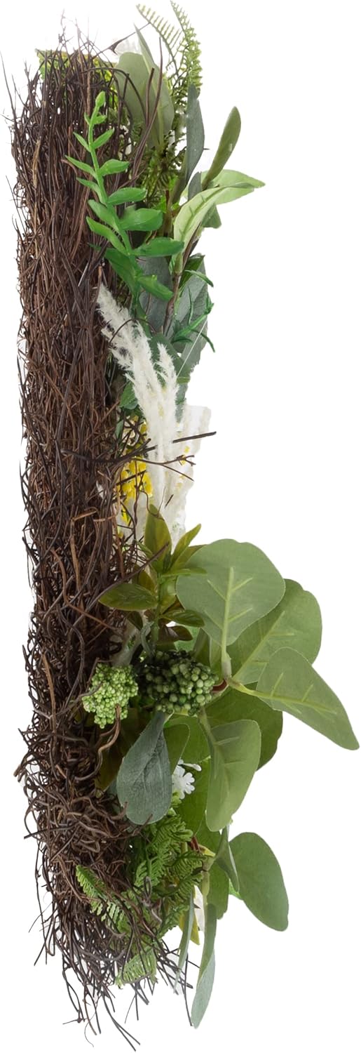 Sweet Anne Eucalyptus Wreath - 22 Inch Artificial Decor