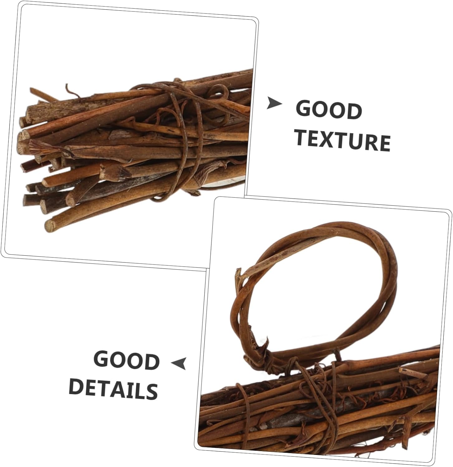 Wakauto Rattan Wreath Frame for DIY Crafts