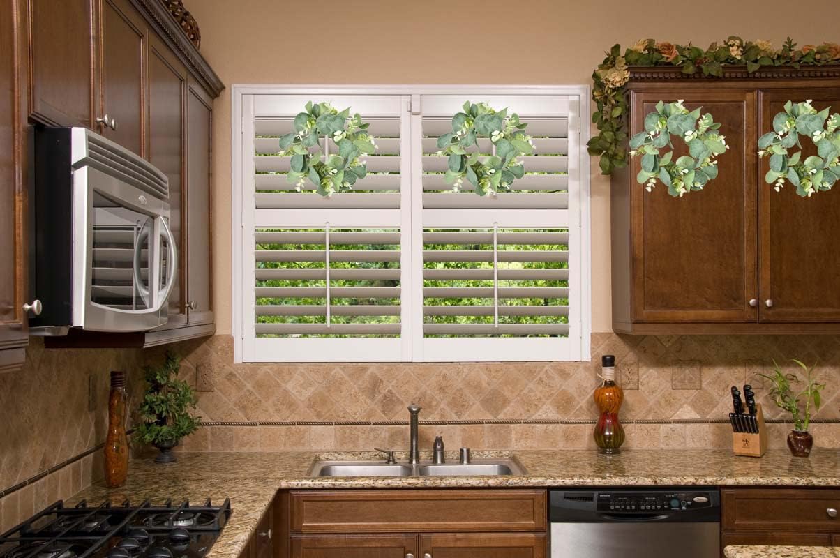 Artificial Eucalyptus Wreath 9 Inch Farmhouse Decor