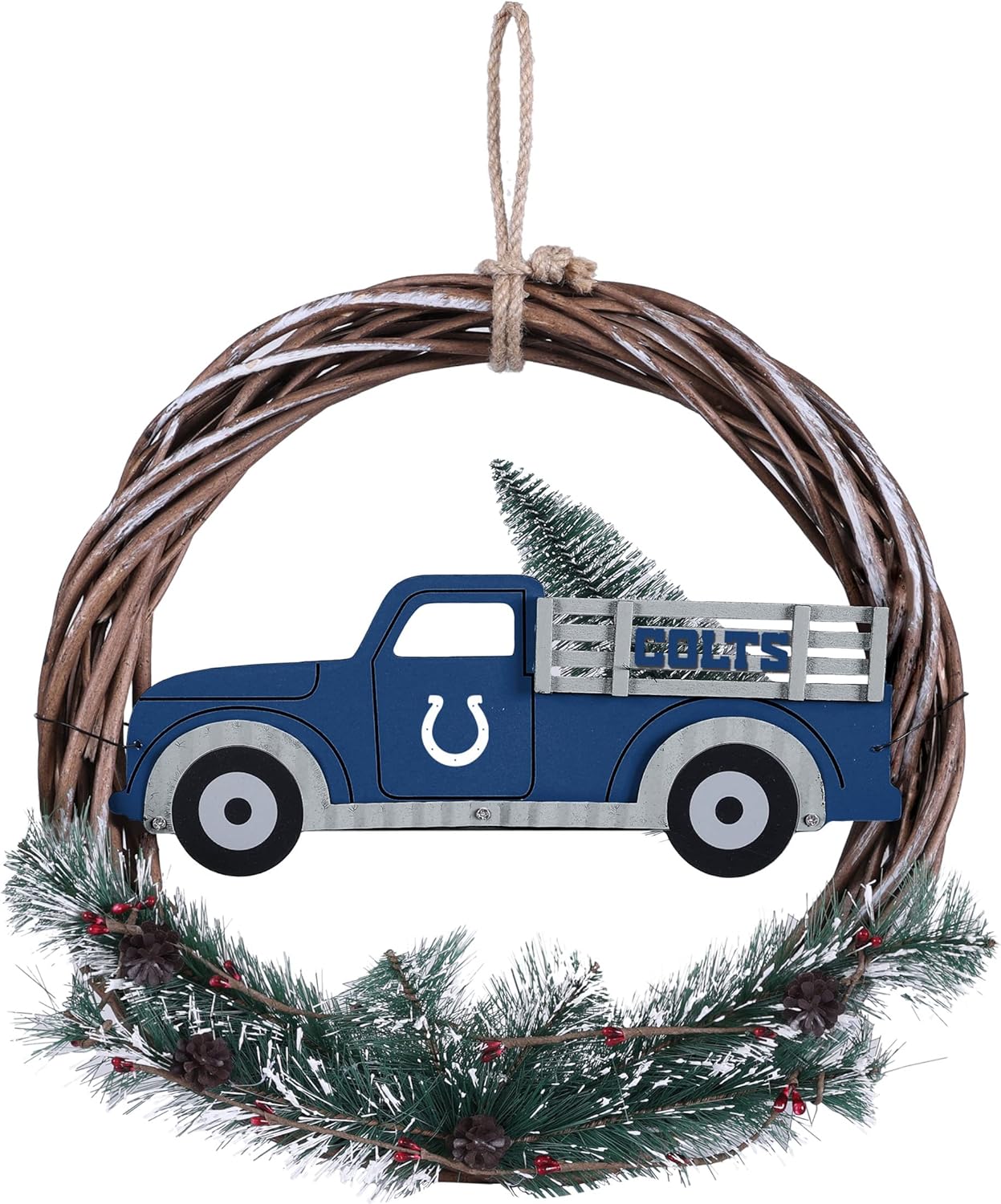 FOCO NFL Unisex Adult Team Logo Holiday Wreath