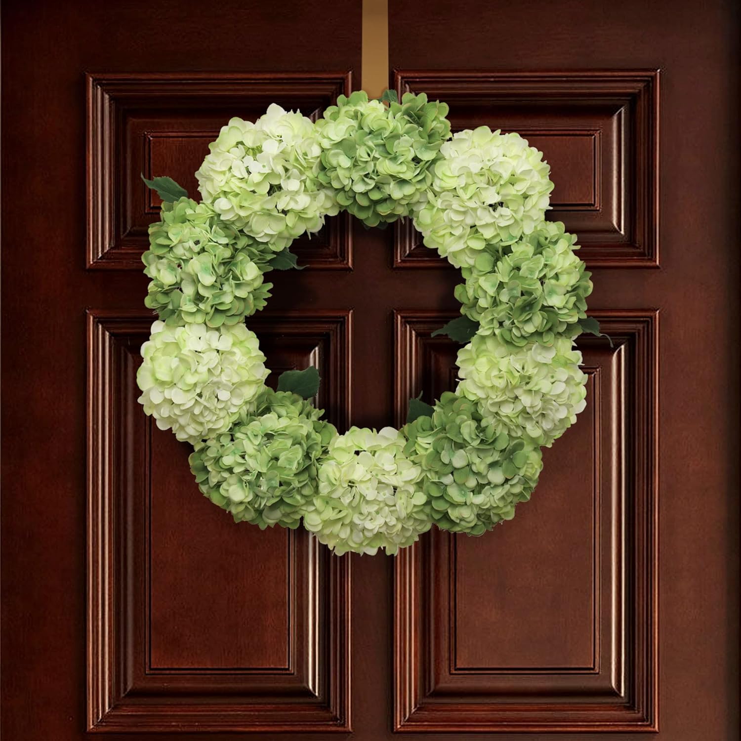 24 Inch Magenta Green Hydrangea Wreath