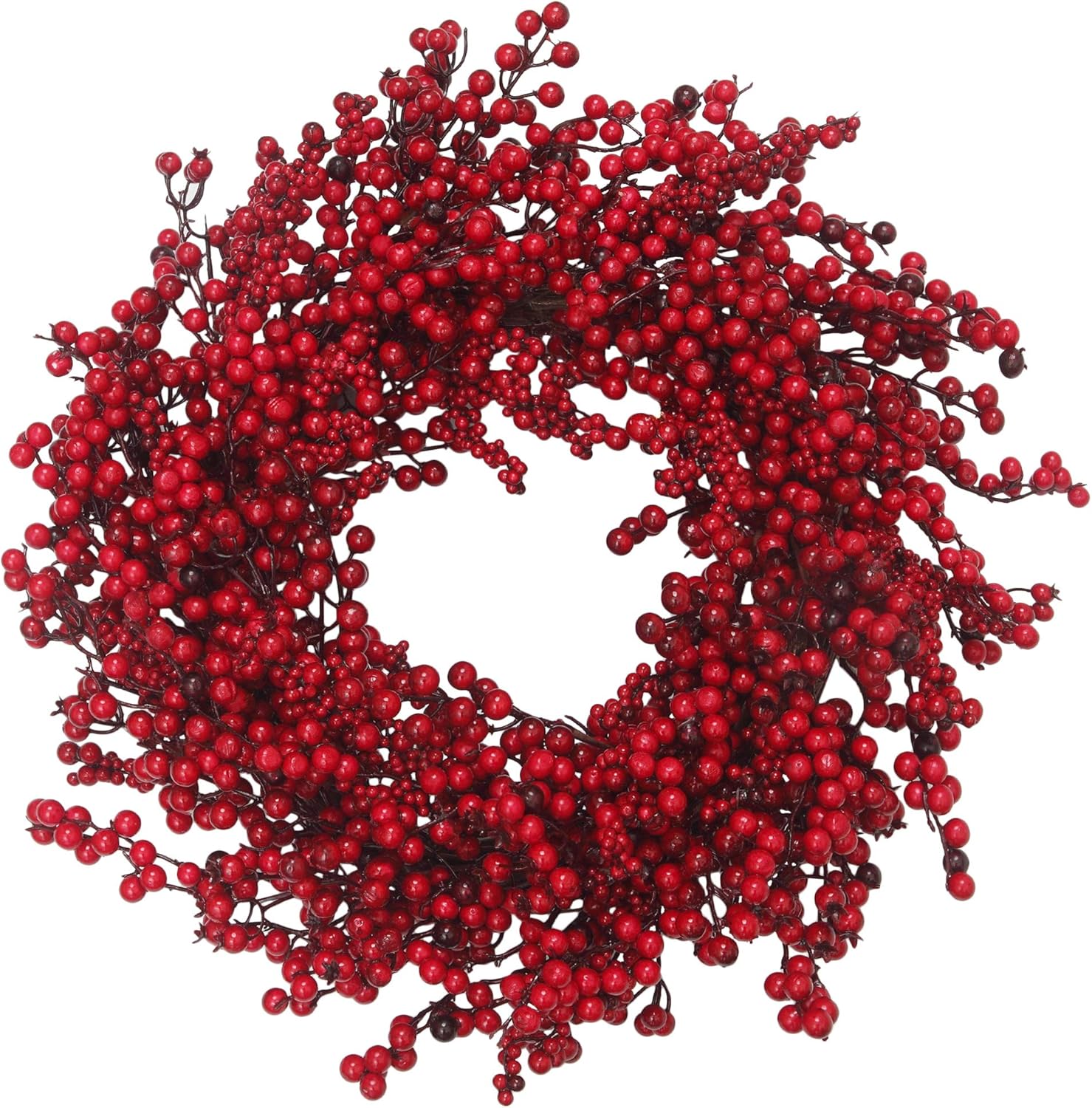 22 inch Red Berry Christmas Door Wreath